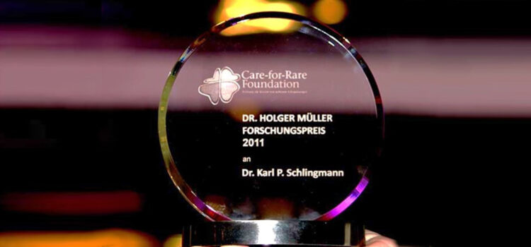 Verleihung des ersten Dr. Holger Müller Preises an Dr. Karl Peter Schlingmann Verleihung des ersten Dr. Holger Müller Preises an Dr. Karl Peter Schlingmann