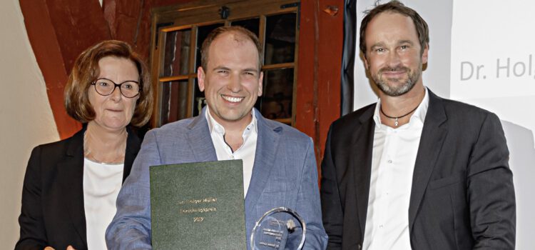 Dr. Holger Müller Preis 2019 an Dr. Sander Lambo