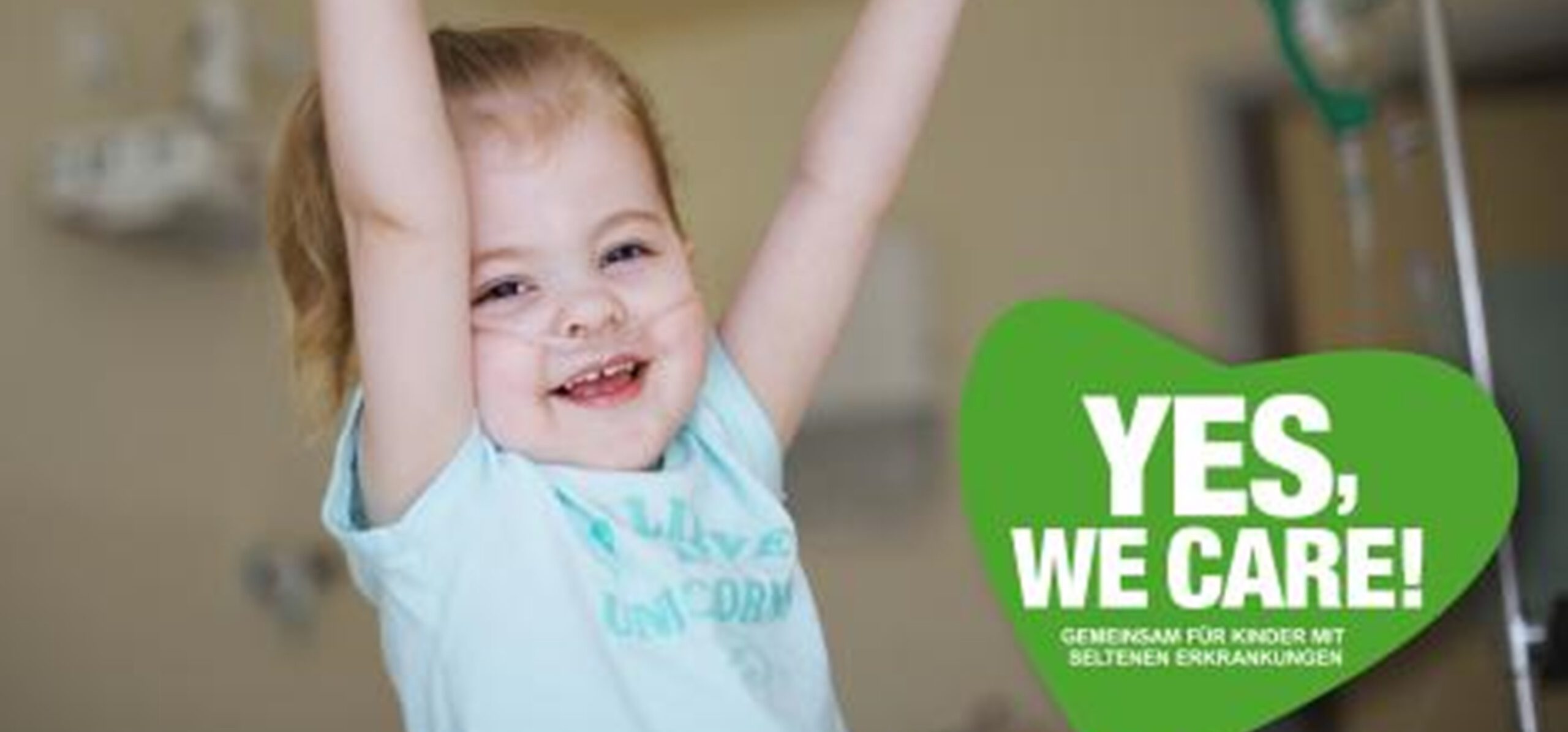YES, WE CARE! Fotokampagne für Kinder mit seltenen Erkrankungen