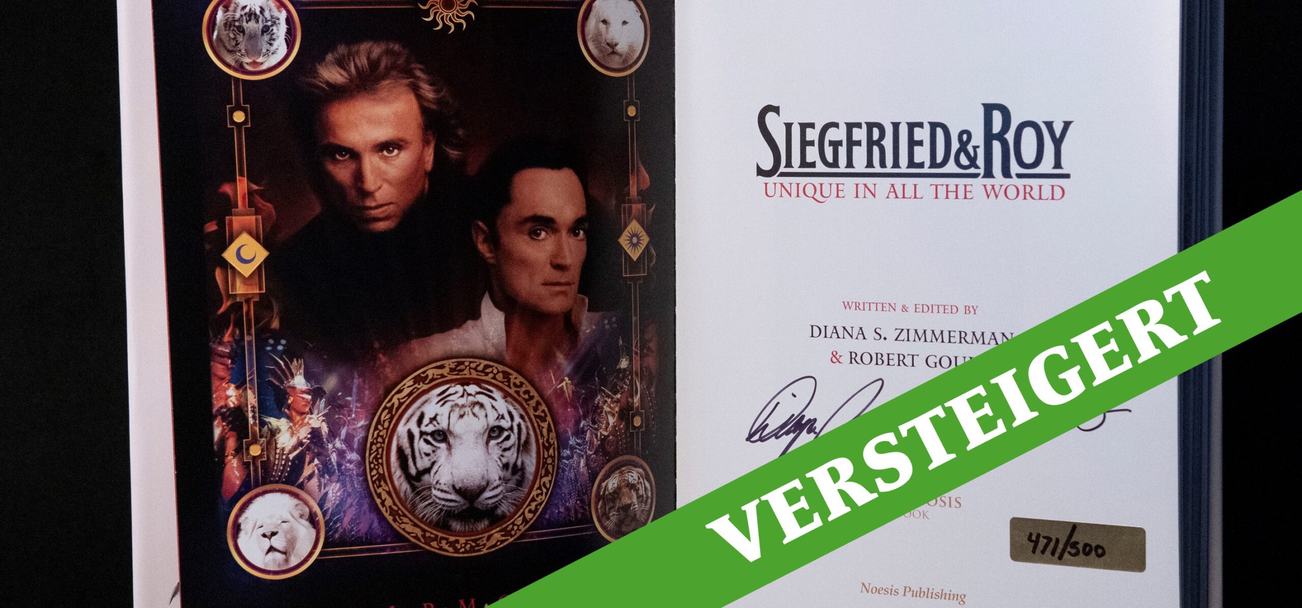 Charity-Auktion: Buch aus dem persönlichen Nachlass von Siegfried & Roy